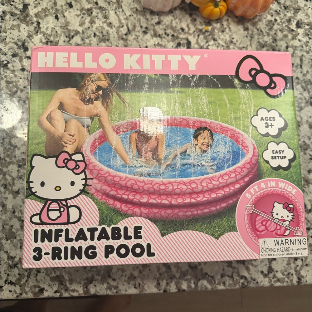 Hello Kitty Pink Inflatable Pool